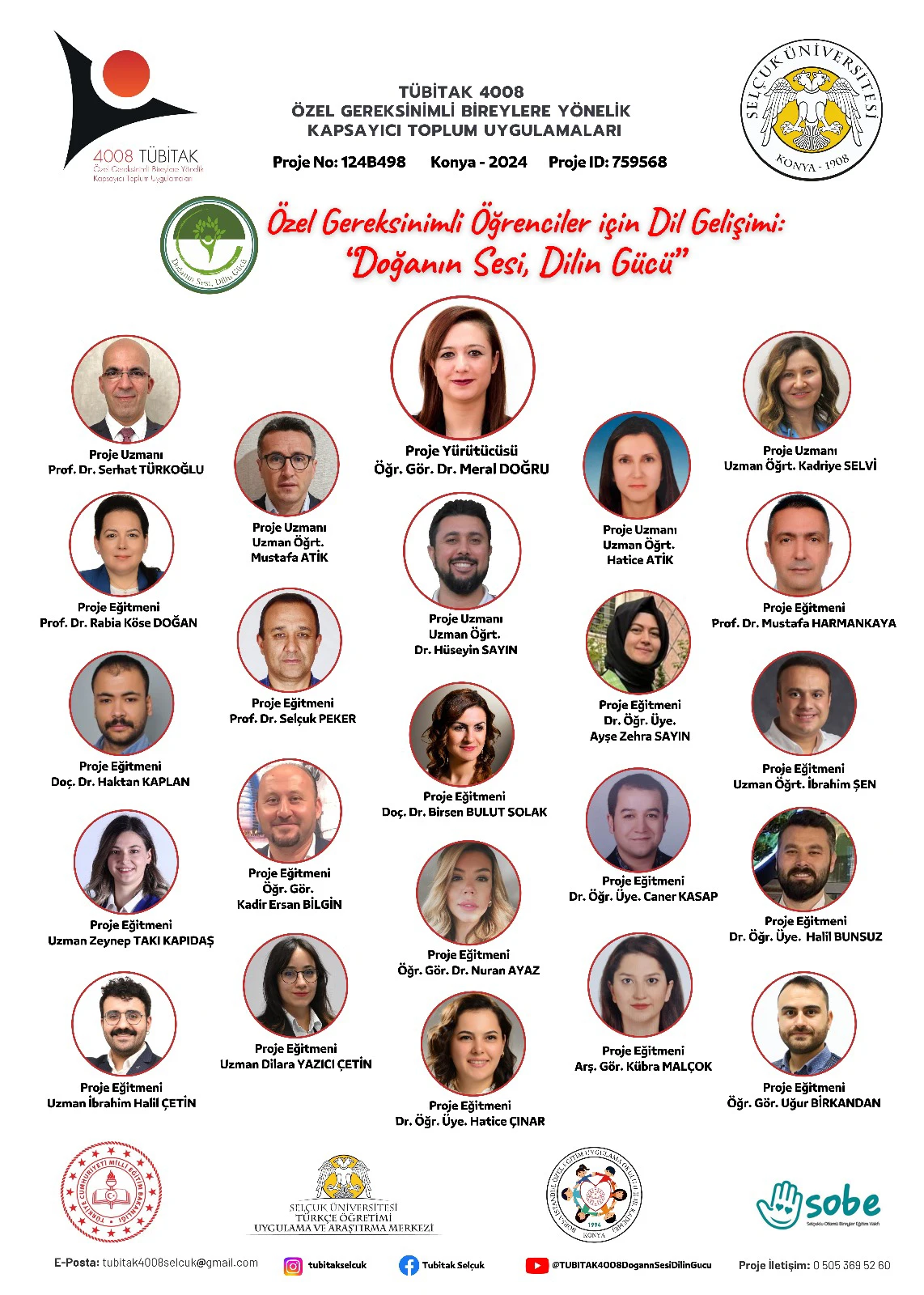 TÜBİTAK 4008 ÖZEL GEREKSİNİMLİ ÖĞRENCİLER İÇİN DİL GELİŞİMİ: DOĞANIN SESİ, DİLİN GÜCÜ